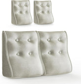 Kombinierbares ergonomisches Bettkissen Leinen-Elfenbein